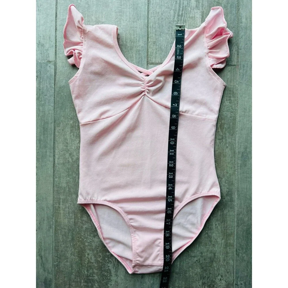 Los Angeles Boutique Girls Gymnastics Ballet Dress Leotard Unitard Pink 140 10